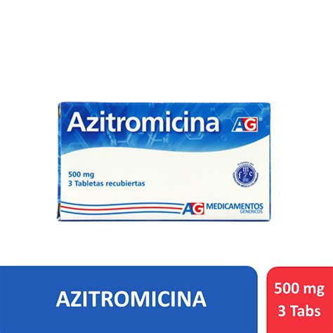 Azitromicina AG 500 Mg Caja X 3 Tabletas