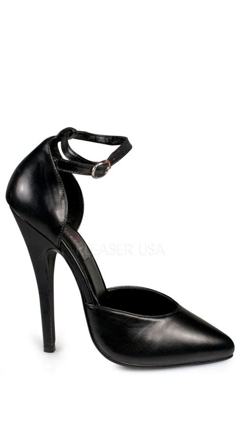 6 Inch Ankle Strap Dorsay Pump