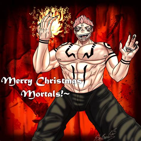 Merry Christmas Mortals! - JJK Sukuna by SanaeLovesDragonTale on DeviantArt