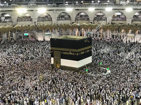 Muslim Hajj Pilgrims Praying Around Holy Editorial Stock Photo - Stock Image | Shutterstock