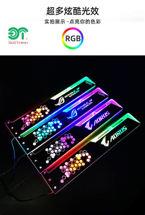 Giá Đỡ VGA Coolmoon Led RGB Độ Dài 28cm Đồng Bộ Hub Coolmoon Auto