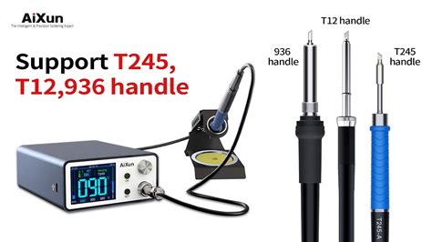 NEW Soldering Station Review Aixun T3A Handpiece Cradle Support T12