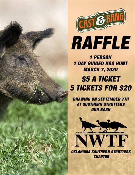 Nwtf Oklahoma Southern Strutters Guided Hunt Raffles Cast And Bang