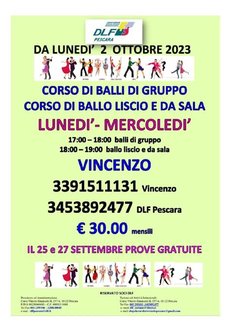 Corsi Di Ballo Di Gruppo Liscio E Da Sala Intercral Abruzzo