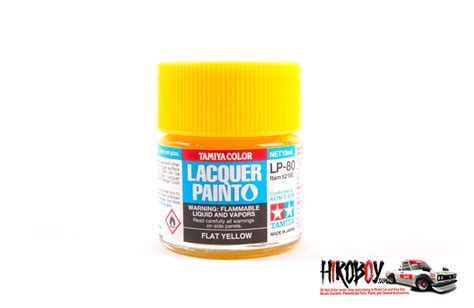 LP 80 Flat Yellow Tamiya Lacquer Paint TAM82180 Tamiya