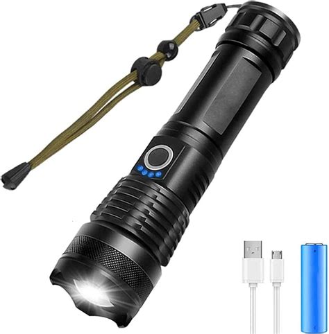 Ultra Powerful Led Flashlight Lumens Usb Rechargeable Extremely