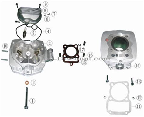 Zylinder F R Quad Shineray Ccm Stiie Und Stiie B Mm Schwarz