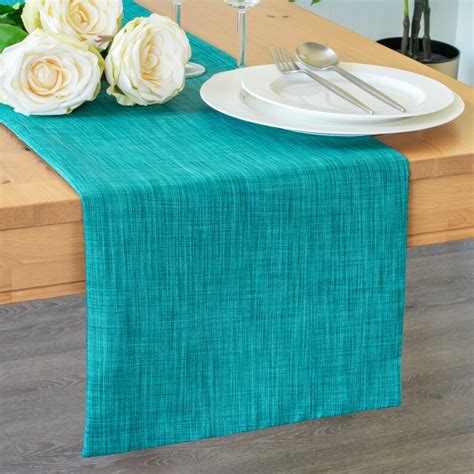 Teal Extra Long Table Runner 144 Inches For Dining Kitchen Etsy