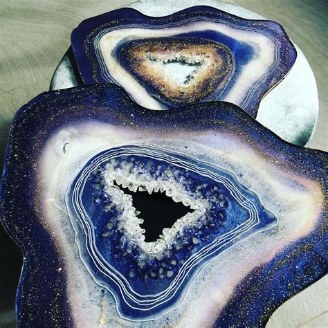 MRS COLORBERRY On Instagram Finished My New Geode Tables Just In