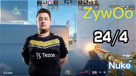 ZywOo CS2 NUKE POV 24 4 4 Triple Kills CS2 FACEIT POV Nov 1