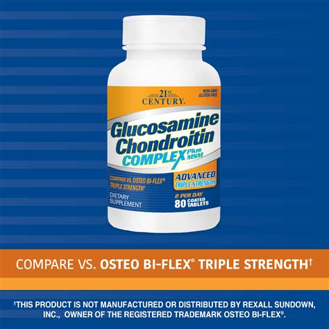 St Century Glucosamine Chondroitin Complex Plus Msm Advanced Triple