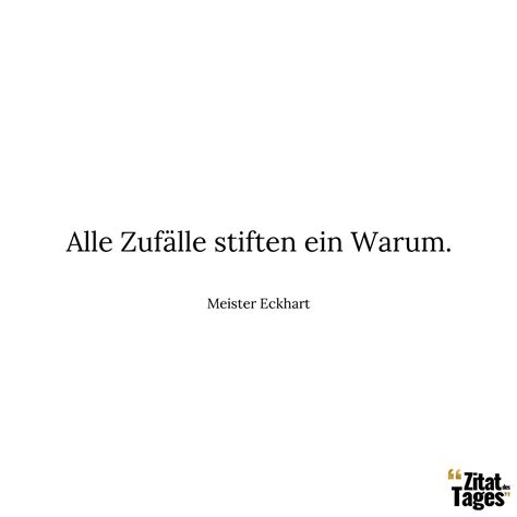 Alle Zuf Lle Stiften Ein Warum Meister Eckhart