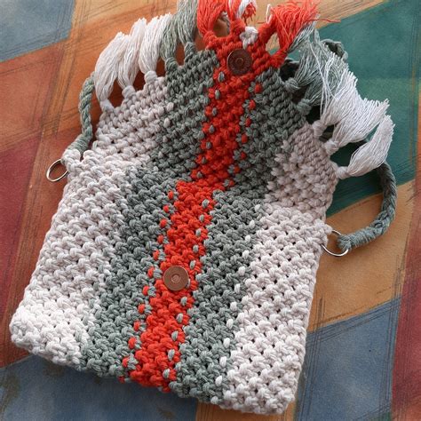 Macrame Shoulder Bag Hand Made Etsy