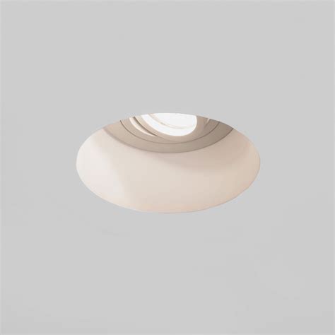 Blanco Plaster Trimless Round Adjustable Sharp Edge Downlight Gu V