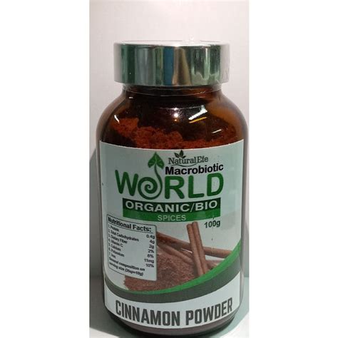 Cinnamon Powder Organic Gram Good Karma Health Food Thailand