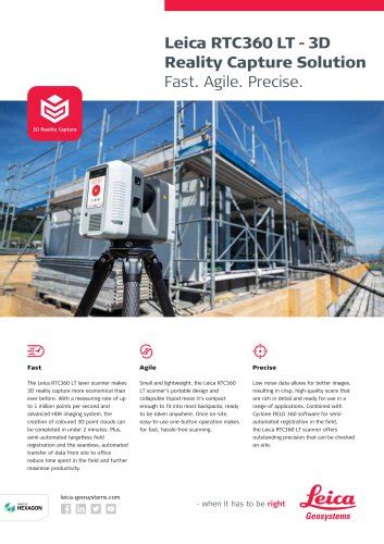 Leica Rtc D Reality Capture Solution Data Sheet Leica Geosystems