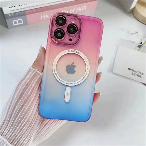 Premium Gradient Silicone Case With Magsafe For Iphone 14 Series