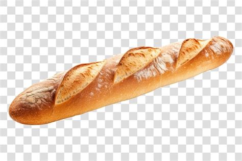 Pan de baguette francés de fondo blanco PSD Premium generado con IA