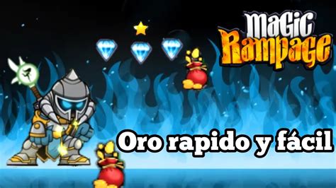 Magic Rampage cómo conseguir oro rapido y fácil YouTube