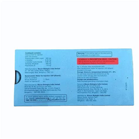 Canmab Trastuzumab For Injection Biocon 440mg At Rs 10500 Piece In