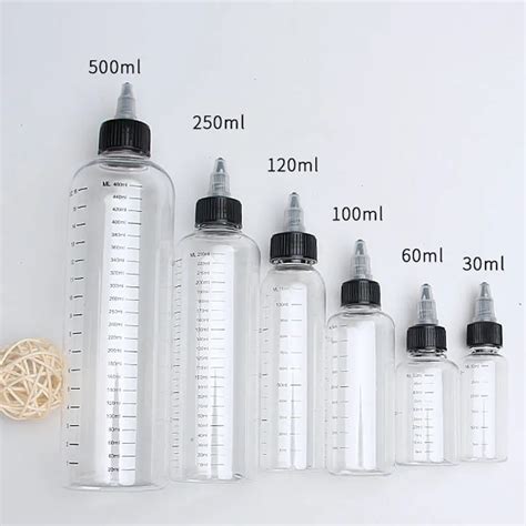 5 Adet 30ml 60ml 100ml 120ml 250ml Plastik PET E Suyu S V Kapasiteli