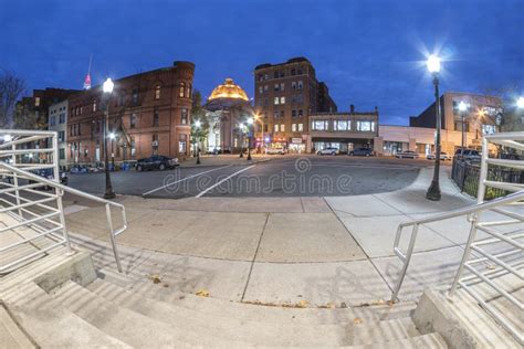 Utica New York Nov 11 2019 Fisheye View Of The Historic Area