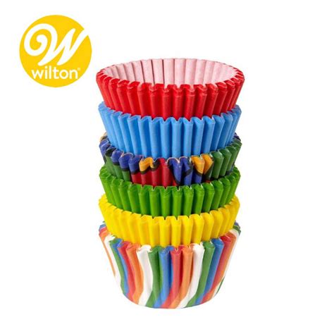 Wilton Mini Cupcake Liner Assorted Primary Lazada PH