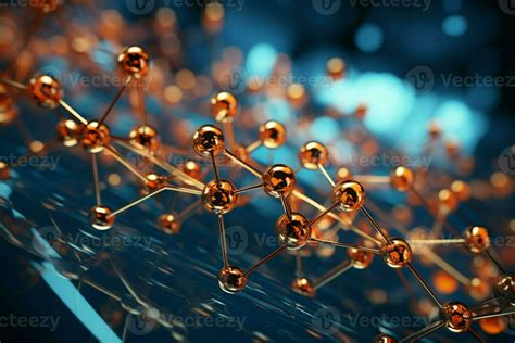 3d Molecule Model In A Scientific Setting A Captivating Science