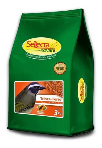 Ração Extrusada Trinca Ferro Mamão Sellecta 3 Kg Parcelamento sem juros