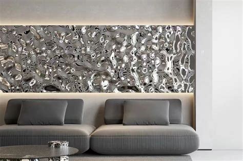 Stunning Water Ripple Stainless Steel Sheet For Wall Panels TBK Metal