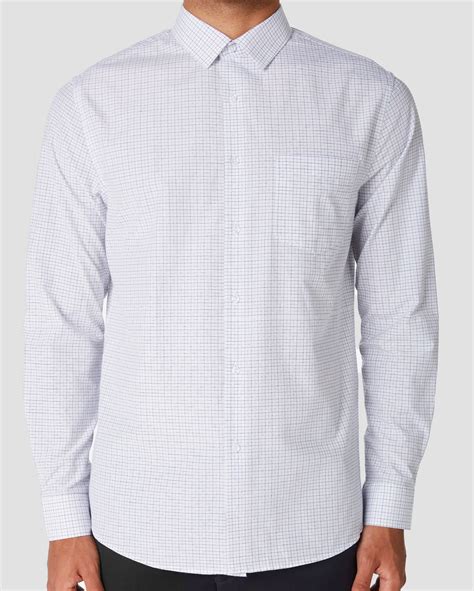 Riachuelo Camisa Manga Longa Masculina Social Xadrez Branco La Ville