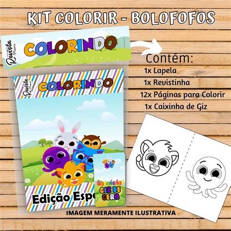 Arquivo Digital Kit Colorir Bolofofos Descubra Os Segredos Da