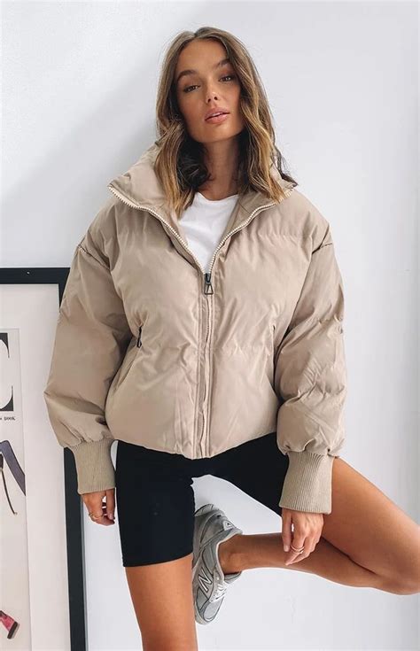 Remi Puffer Jacket Nude Puffer Jacket Outfit Puffer Jacket Long