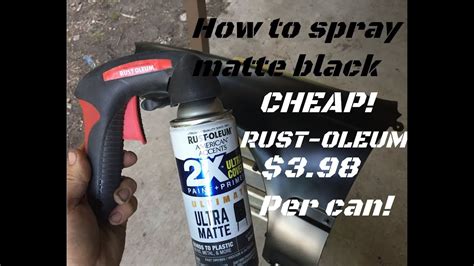 Matte Black Spray Paint For Metal / How To Spray Paint Chrome Black Youtube - Save more with ...