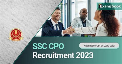 SSC CPO Recruitment 2023 Notification Out On 22nd July