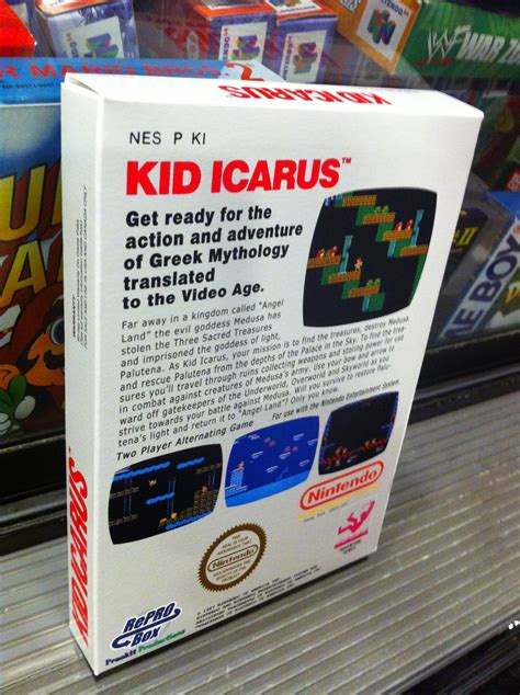 NES Kid Icarus BoxBox My Games! Reproduction game boxes