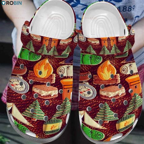 Camping Lucky Charm Crocs Classic Clog RobinPlaceFabrics