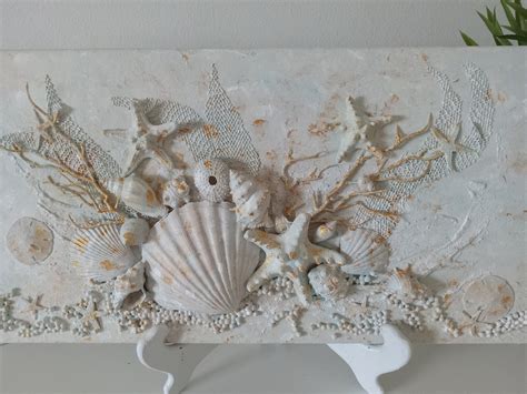 Coastal Decor Wall Art Modern Unique Beach Decor Wall Hanging, Handmade