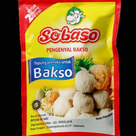 Jual Pengenyal Bakso Sobaso Tepung Premiks Untuk Bakso Gr Kab