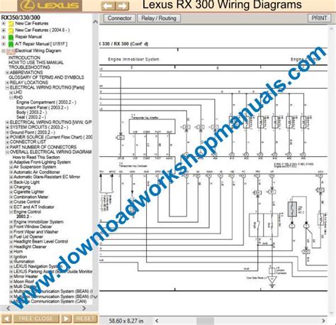 Lexus Rx 300 Service Repair Workshop Manual