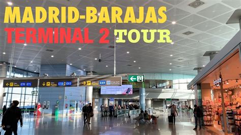 Madrid Barajas International Airpot Terminal Tour Youtube