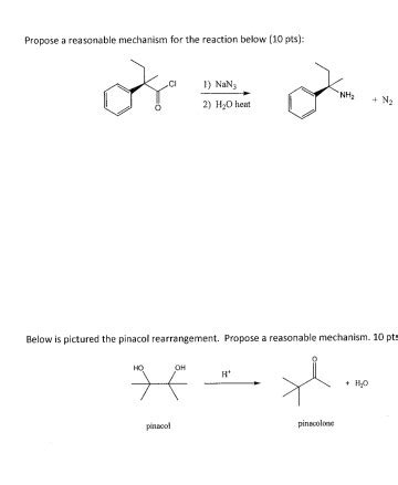 Solved Propose A Reasonable Mechanism For The Reaction Below Chegg