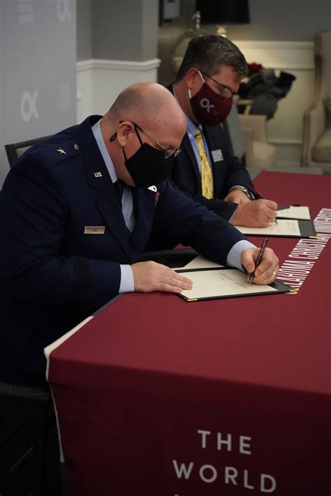 Oc Alc Commander Signs Third Educational Partnership Agreement Tinker