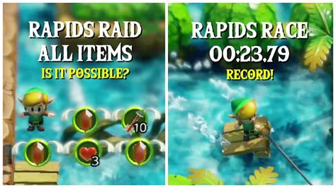 Rapids Raid All Items Glitch Rapids Race 0 23 79 The Legend Of Zelda Link S Awakening