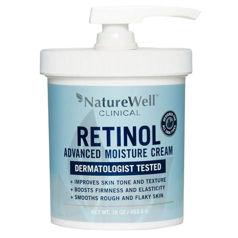 Nature Well Clinical Retinol Advanced Moisture Cream 16 Oz Walmart