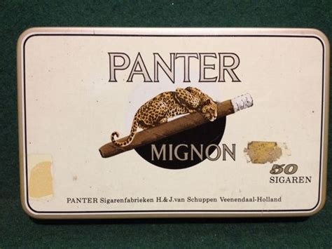 Details About 50 Sigaren Vintage Collectable Dutch Panter Mignon Cigars