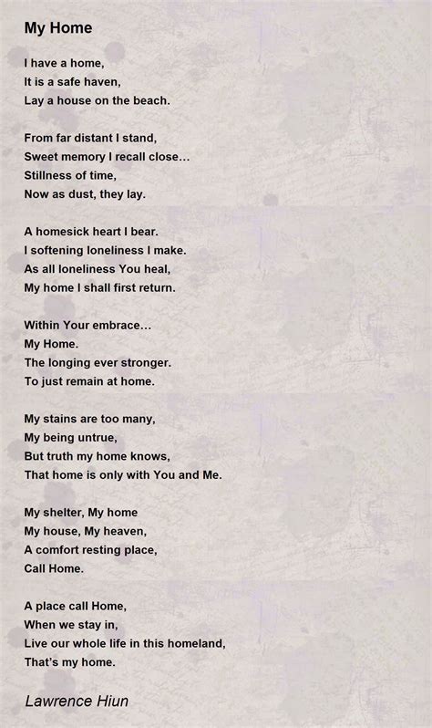 My Home - My Home Poem by Lawrence H