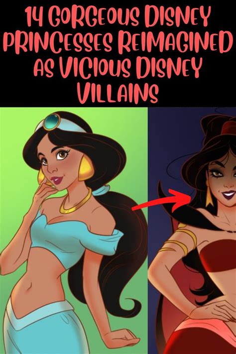 14 Gorgeous Disney Princesses Reimagined As Vicious Disney Villains