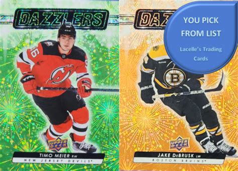 Upper Deck Series Hockey Dazzlers Orange Green U Pick