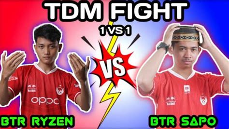 SAPPO UP GAMING VS BTR RYZEN TDM FIGHT TANGAN SAPPO GEMETERAN PUBG